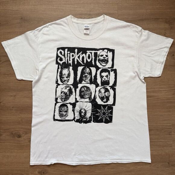 Slipknot North American Summer Tour Double Sided Size XL White T-Shirt 2016 - Picture 8 of 8